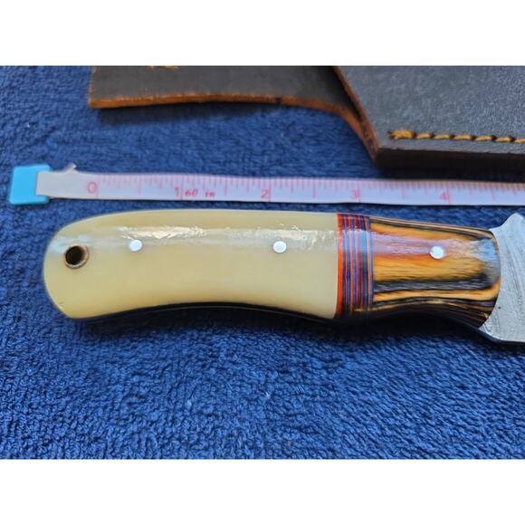 Hunting Bowie Knife 9 Inch Custom Made Forged Damascus Blade LMK Knives #7554 - Picture 5 of 5